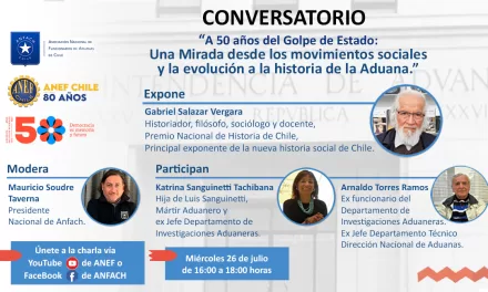 CONVERSATORIO «A 50 AÑOS DEL GOLPE DE ESTADO: UNA MIRADA DESDE LOS MOVIMIENTOS SOCIALES Y LA EVOLUCIÓN A LA HISTORIA DE LA ADUANA»