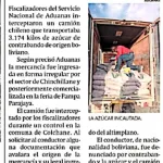 Incautan 3.174 kilos de azúcar de contrabando