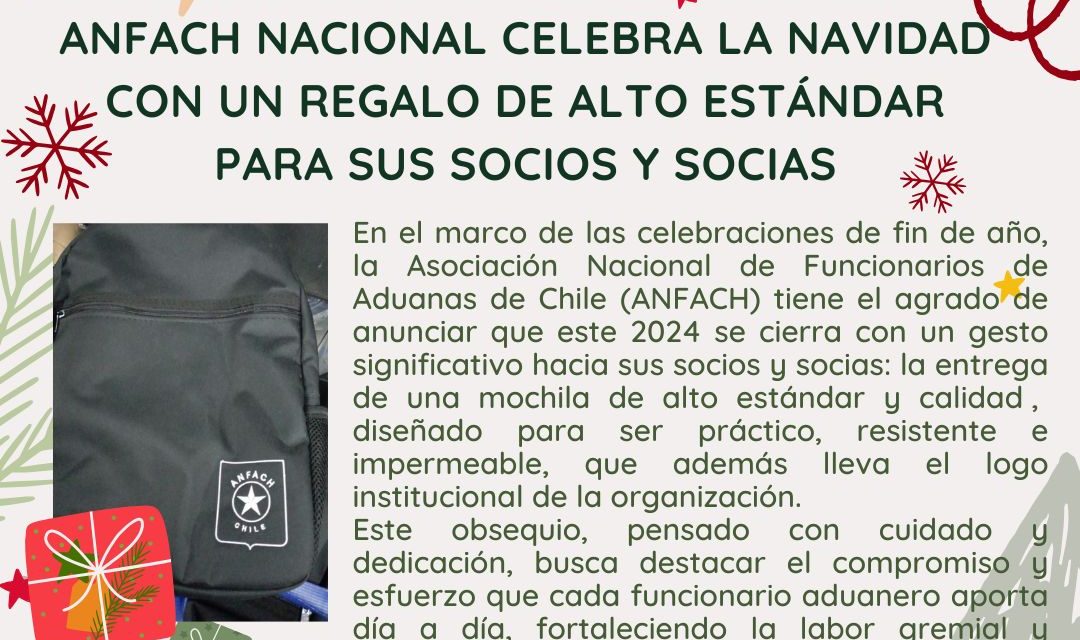 ANFACH NACIONAL CELEBRA LA NAVIDAD CON UN REGALO DE ALTO ESTÁNDAR PARA SUS SOCIOS Y SOCIAS