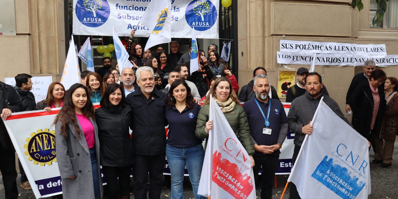 AFUSA realiza jornada de movilización con respaldo de ANEF por incumplimientos en protocolo de acuerdo