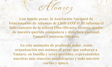 ANFACH comunica el sensible fallecimiento de la señora Elba Olivares Álvarez, madre de nuestra directora nacional Tamara Contreras