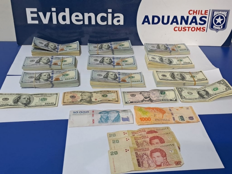 Aduana detecta contrabando de dinero por más de US$ 90 mil dólares en Monte Aymond