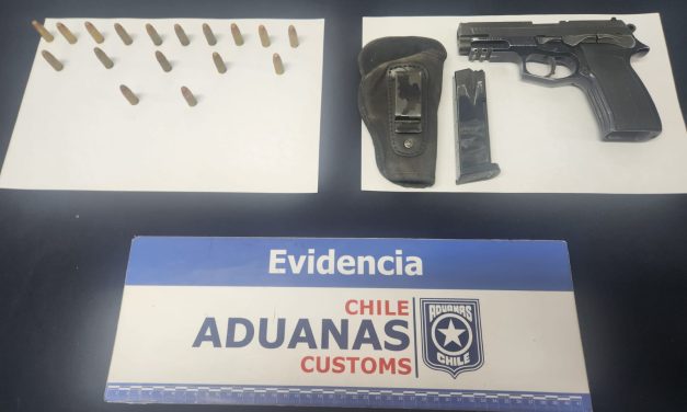 Conductor intenta ingresar pistola y municiones a Chile por paso Los Libertadores