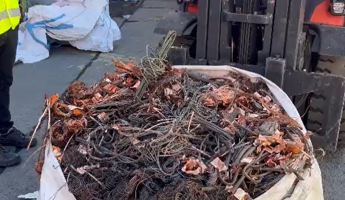 Cobre robado: Aduana ha incautado casi 153 toneladas en puertos del Biobío
