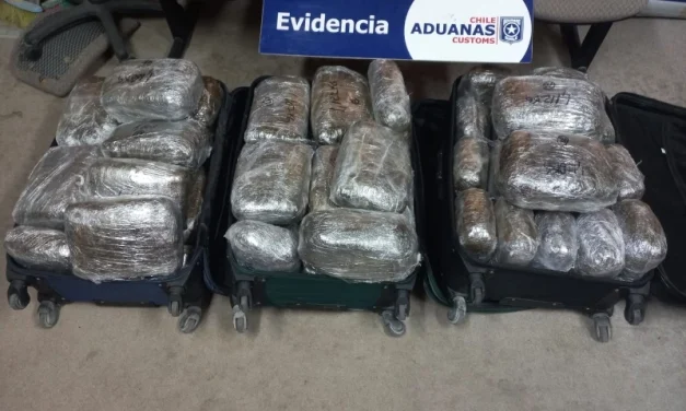 Aduana de Antofagasta detecta más de 59 kilos de marihuana en operativo del perímetro de vigilancia de La Negra