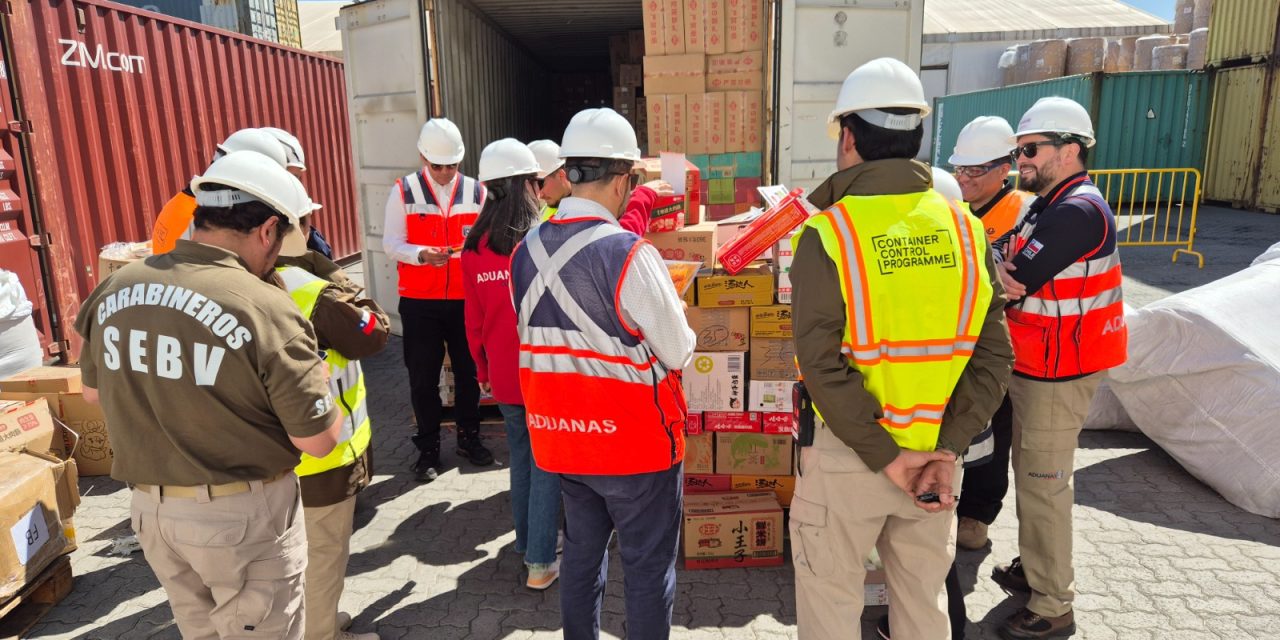 Aduanas de San Antonio lidera exitoso megaoperativo internacional junto a Naciones Unidas y decomisa cerca de 350 mil productos falsificados