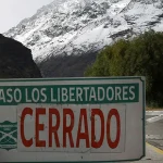 Paso Los Libertadores se mantiene cerrado por remoción en masa producto a un sistema frontal