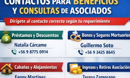 ANFACH informa sobre los canales de contacto para consultas, beneficios y trámites de asociados y asociadas
